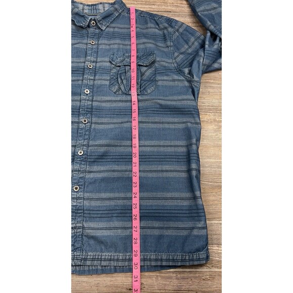 Royal Robbins Corduroy Shirt Mens XXL Standard Fit Blue Plaid Button Up Casual - Picture 7 of 13